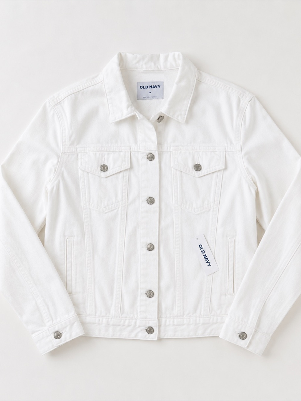 Old Navy White Kids Denim Jacket